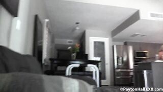 Dirty Payton Hall eats her stepson Connor's waffle load