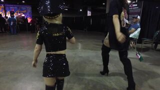 Small Texie inside her Cowgirl Outfit Stripping down Bae.