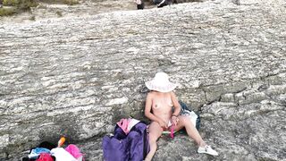 Day four my Wifey is really Freaky, she cannot Hold herself and has to Masturbate inside Front of People