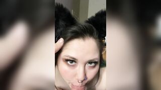eastern Cat chick offer Messy Fellatio w Facial