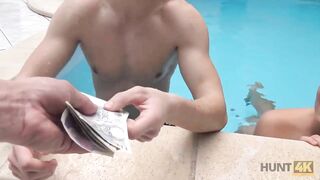 HUNT4K. Swimming pool is a nice place for bro to