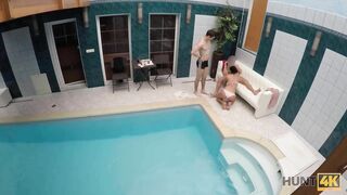 HUNT4K. Swimming pool is a nice place for bro to