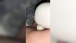 Tapping my Creamy Soak Clitoris for a Fan Viewing