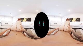 VRHUSH Big Boobed red head Lauren Phillips lets you jizzed her booty