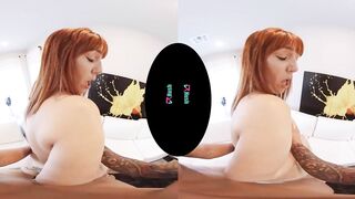 VRHUSH Big Boobed red head Lauren Phillips lets you jizzed her booty