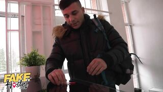Fake Hostel Fit Sexy Capri Lmonde Fingering her Vagina and