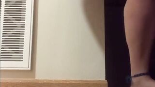 Christening the new Place - Peeing Piss on Floor Compilation - Foot Feet Old milf BBW