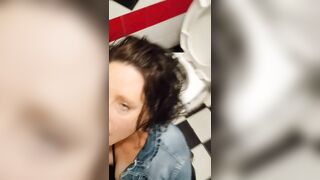Drinking my Husbands Piss into the Toilet at the Bar