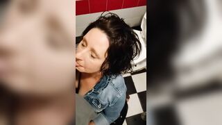 Drinking my Husbands Piss into the Toilet at the Bar