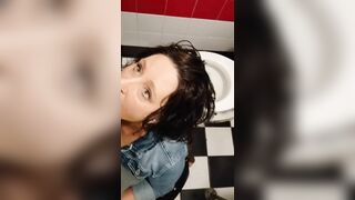 Drinking my Husbands Piss into the Toilet at the Bar