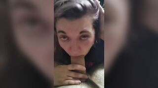 Luna Blows and Plays with Daddy's Thick Penis
