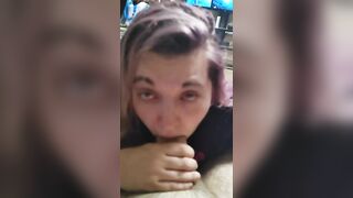 Luna Blows and Plays with Daddy's Thick Penis