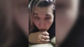 Luna Blows and Plays with Daddy's Thick Penis