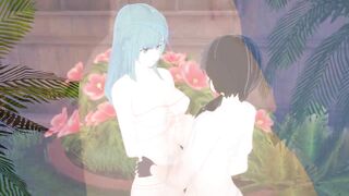 Dragon Ball - Maron and Videl lesbo adventure and Maron