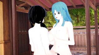 Dragon Ball - Maron and Videl lesbo adventure and Maron