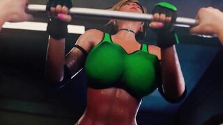 【MMD R-teenie SEX DANCE】HOT SEXYS BOOTY EXTREME FUCKING INTO THE GYM 甘い性交 [MMD]