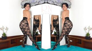 Ebony Body Pantyhose. 2 18 Yo Girls Showing Off into Ebony Mesh Body Underwear Cutie Panties. FULL one