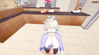 Fucking Bakugo's Cougar at McDonalds! my Hero Academia pov cougar Cartoon.