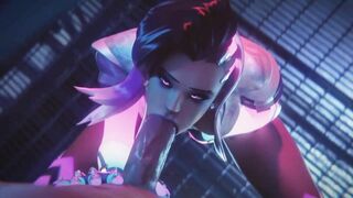 Overwatch Screwed Compilation Anime Uncensored / Widowmaker with a Pretty Body Loves Rough Fucking