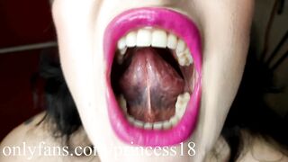 Princess18 Bondage Mouth Tour Close up