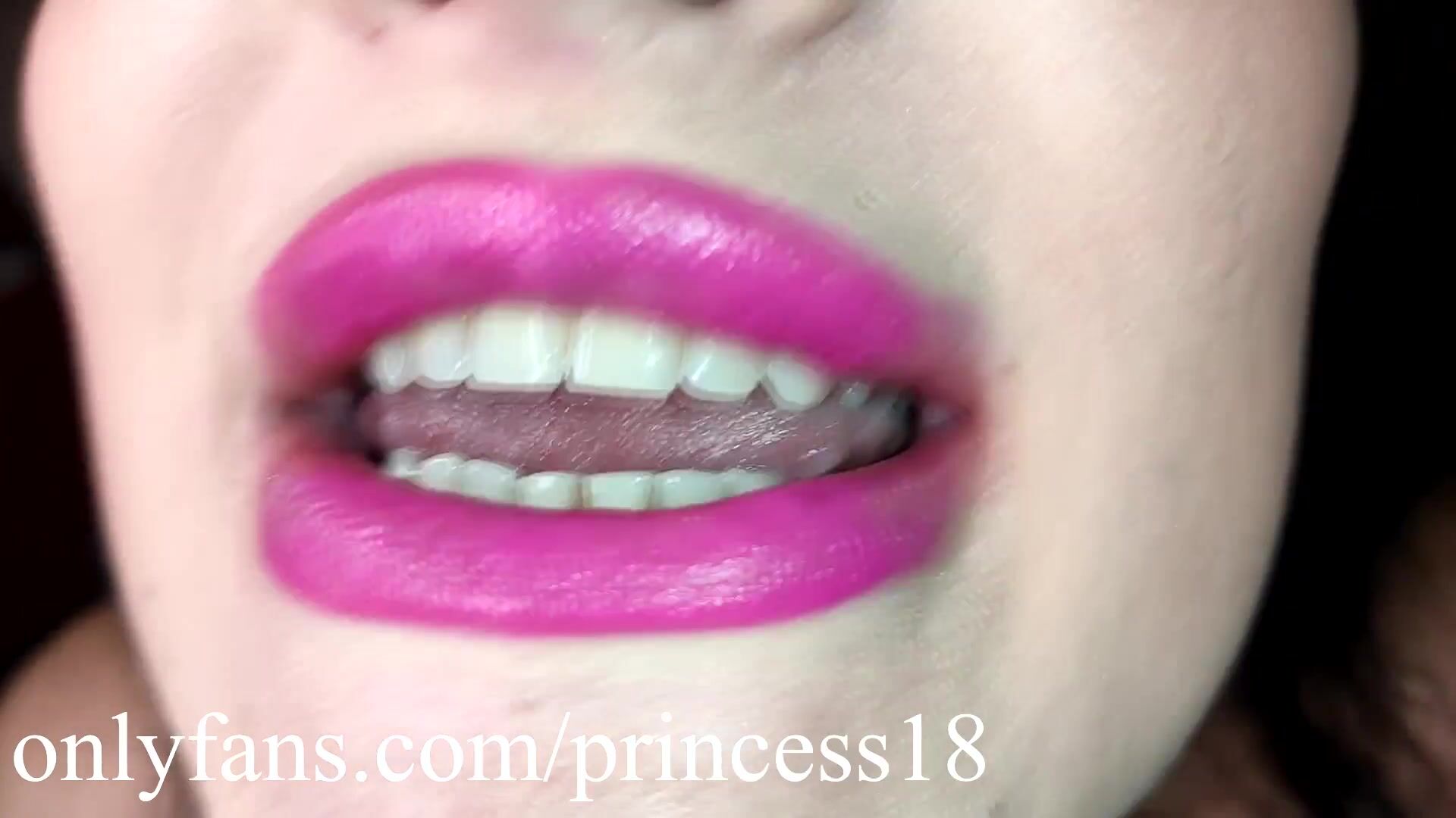 Princess18 Bondage Mouth Tour Close up