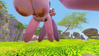 Lesbo Sex Fisting and Scissoring | 3D Porn