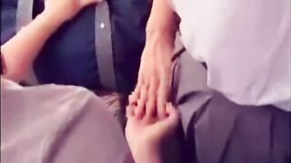 Outside Bus Hand Job