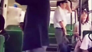 Outside Bus Hand Job