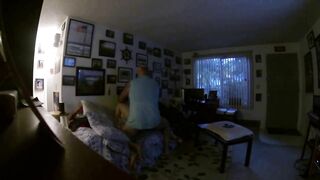 Front Room Sex while People Walk by the Window