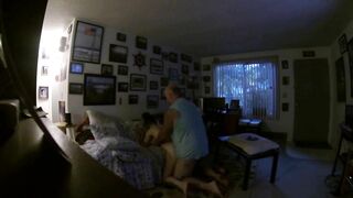 Front Room Sex while People Walk by the Window