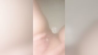 Having Fun with my Cunt inside the Shower