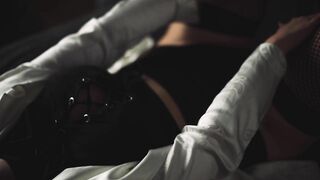Babe cunt with mouth Stripping and Masturbating with Toy into Hottie Outfit! Lots Od Sperm