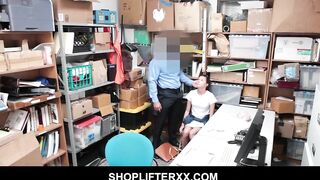 Slender 18 year old suspect Carolina Sweets punish banged! roughly on CCTV