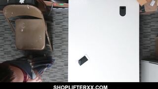 Adorable Dark Hair Shoplifter Avi Love Plowed Rough