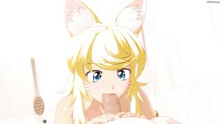 Sweet Furry Women Welcomes you Home with a Oral Sex Ready to Nailed [wolf bimbos with You] / Anime Game