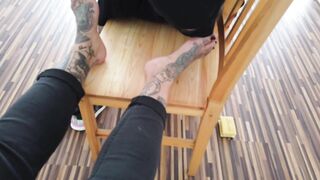 Feet Sub Worships Inked Toes