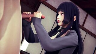 3D Cartoon: ROUGHLY PLOWED! Hinata (Naruto)
