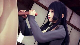 3D Cartoon: ROUGHLY PLOWED! Hinata (Naruto)