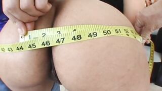 Long Tit Jazmine showcases her huge ass before hardcore sex