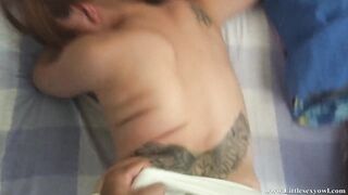 Creampie point of view !! The youngest of my next door makes my