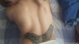 Creampie point of view !! The youngest of my next door makes my