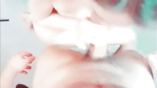 YES DADDY! FINISH ME! GIVE ME PAPI MILK! OH GOD! * Loud