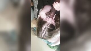 Adorable Huge Boobs 19 YEAR OLDER with a Huge ASS sucks BBC