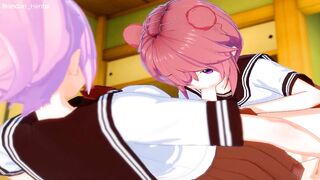 AKARI AKAZA FUTANARI YURU YURI