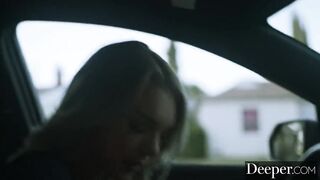 Deeper. Gabbie Carter Crawls to her Leash for a Dark