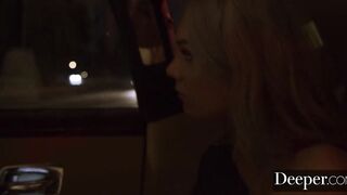 Deeper. Gabbie Carter Crawls to her Leash for a Dark