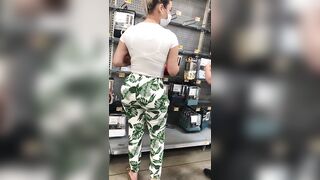 Latina fat butt making me nut into Walmart pt 1