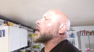 German Pure 19 Year Older Seduce older Neigbour to Defloration Sex