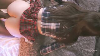 I came from school and fuck my stepbrother, Jizzed