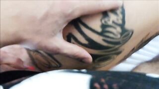 Inked Tattoo Model Bae getting her Snatch Plowed Hard POV